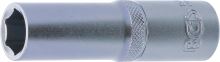 BGS Hlavice nástrčné 1/2", 10 - 38 mm, 6ti hranné, prodloužená, ProTorgue (7)