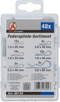 Závlačky pružinové, 1,2 - 3,0 mm, sada 48 dílů - BGS 88134 (3)