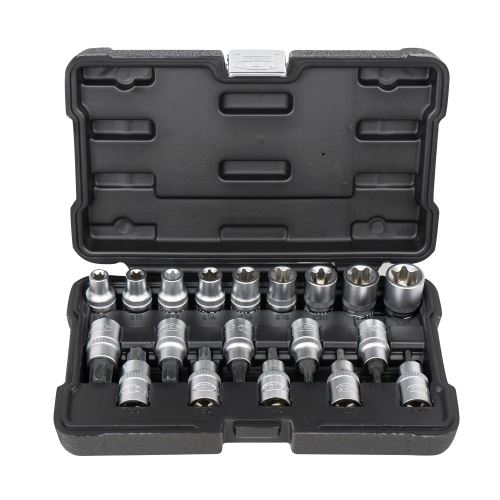 Hlavice nástrčné 1/2" Torx v sadě a nástrčné bity 19 kusů - JBM 54266