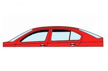 Ofuky oken Seat Cordoba 1999-2002 (4 díly, combi) (2)