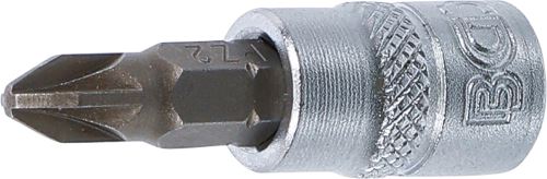 BGS Hlavice zástrčné 1/4" PZ0 - PZ3  zatíž. do 2 kg, délka 38 mm