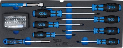 Pěnová vložka (modul) šroubováky, sada bitů a magnetický zdvihák, pro BGS 3312 – BGS 3343