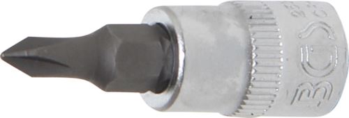 BGS Hlavice zástrčné 1/4", PH0 - PH3, zatíž. do 2 kg, délka 38 mm