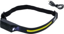 Čelová COB LED svítilna, s pohybovým senzorem (čelovka) - BGS 85355