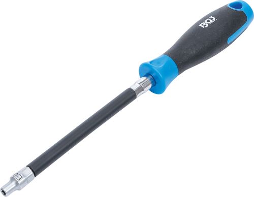BGS Ohebné/flexibilní šroubováky s kulatou rukojetí, E-Profil E4 - E8, délka čepele 150 mm