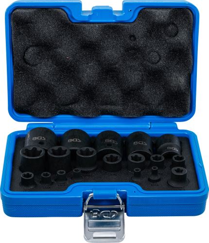 Hlavice nástrčné tvrzené,šestihranné, E-profil Plus, 6, 3 mm (1/4"),  10 mm (3/8"),  12, 5