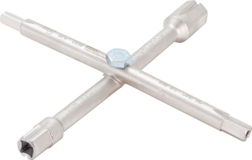 Klíč sanitární 1/2" a 3/8" čtyřhran vnější; 3/8", 1/2", 3/4", 1" imbus - BGS 8448