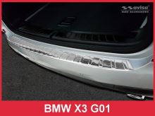Ochranná lišta hrany kufru BMW X3 2017-2024 (G01, pro M-paket, matná) (1)