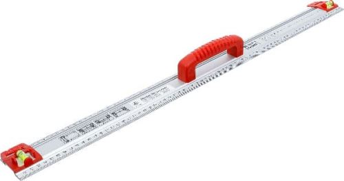 Pravítko pro řezání a označování,  s rukojetí a vodováhou,  750 mm - BGS 50866