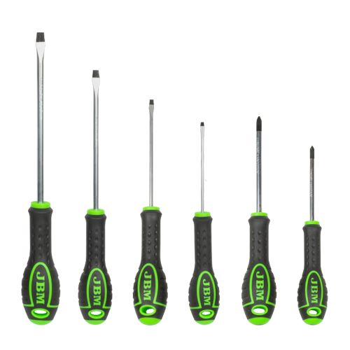 Šroubováky 2 Philips + 4 ploché, sada 6 kusů - JBM 54070