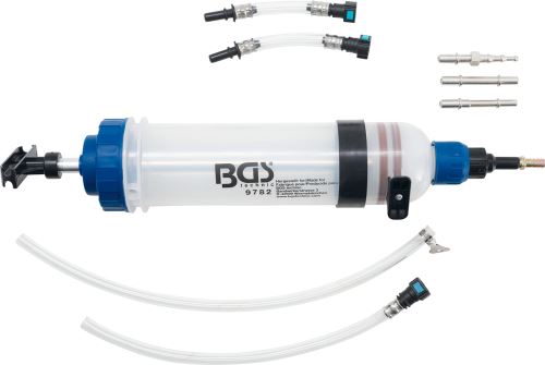 Ruční pumpa, 1500 ml, se sadou adaptérů – BGS 9782