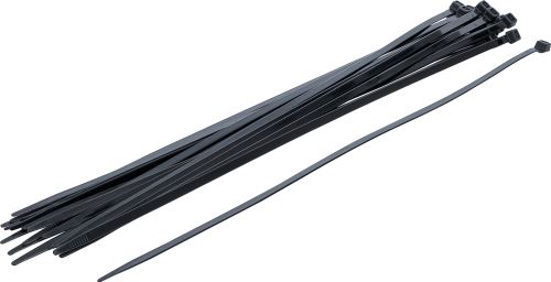 Vázací pásek 7,6 x 500 mm, černý, 20 ks - BGS 80879