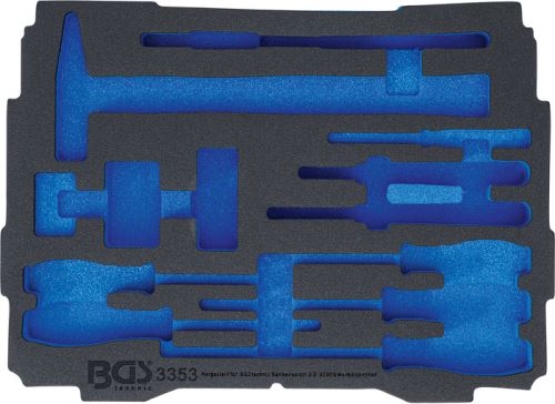 Pěnová vložka pro BGS BOXSYS1 & 2, prázdná, pro BGS 3353 - BGS 3353-1