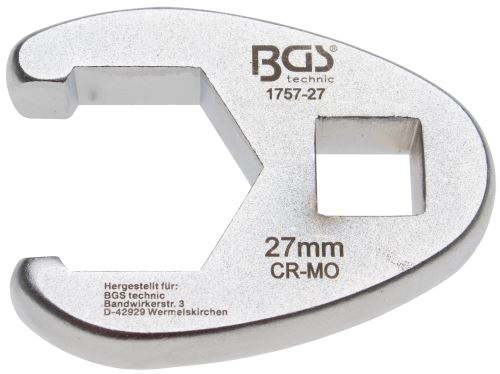 Klíč plochý otevřený 1/2" 27 mm – BGS 1757-27
