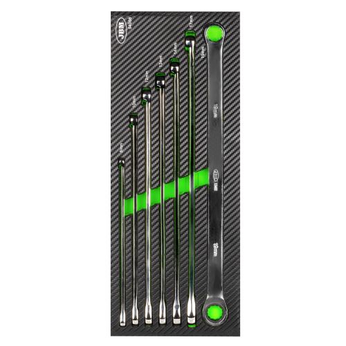 Klíče očkové, ráčnové extra dlouhé - sada 7 kusů  - JBM 54066