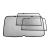Sluneční clony Škoda Octavia I. 1996-2010 (sedan, bez zadního brzdového světla)