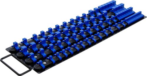 Sada kolejnic pro nástrčné hlavice, s 80 klipy, pro hlavice 6,3 mm (1/4"), 10 mm (3/8"), -