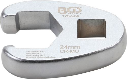 Klíč plochý otevřený, 12,5 mm (1/2"), 24 mm – BGS 1757-24