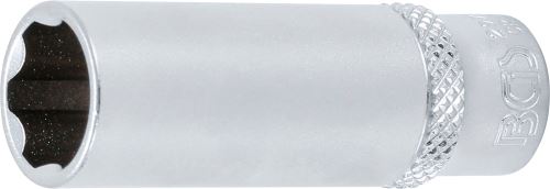 BGS Hlavice nástrčné 1/4", 4 -14 mm, prodloužené, SuperLock