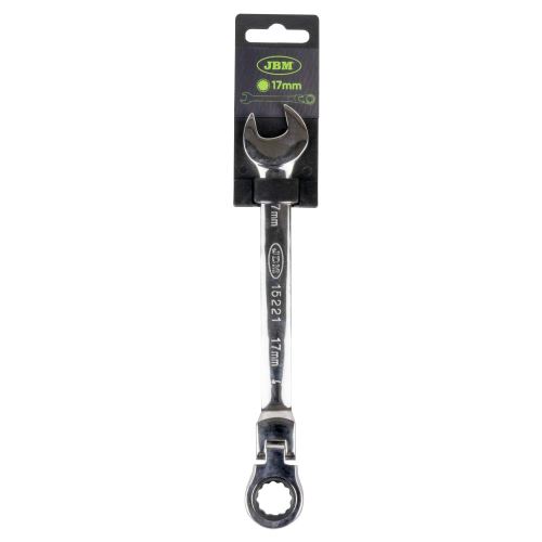 Klíč kombinovaný ráčnový FLEX 17 mm - zrcadlový povrch - JBM 15221