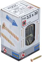 Víceúčelové šrouby, T-profil (pro Torx) T10, 3, 5 x 30 mm, 200 ks - BGS 88001 Víceúčelové šrouby, T-profil (pro Torx) T10, 3, 5 x 30 mm, 200 ks - BGS 88001
