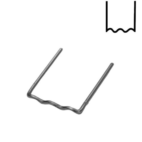 Sponky na svařování plastů RS18, sada 100 ks, tvar U, O 0,8 mm