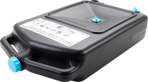 Nádoba na vypouštění oleje a provoz.kapalin s hubicí, 8l - BGS 9982
