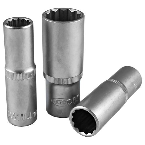 JBM Hlavice nástrčné 1/2", 10 - 19 mm dvanáctihranné, délka 75 mm
