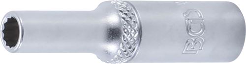 BGS Hlavice nástrčné 1/4", 4 - 13  mm, dvanáctihranné, prodloužené