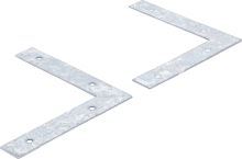 Plech spojovací ve tvaru L, 150 x 150 x 25 x 2 mm, sada 2 dílů - BGS 80925