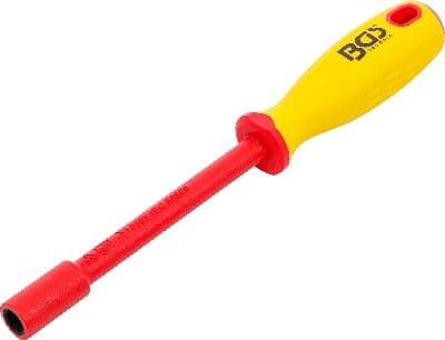 BGS VDE Šroubováky na nástrčné klíče VDE, šestihranné, 4 - 14  mm, Délka čepele 125 mm