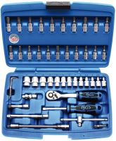 Gola sada 1/4" 4,0-14,0 mm, T-profil bez vrt., 46 dílů – BGS 2145