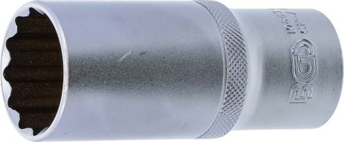 BGS Hlavice nástrčné 1/2", 8 - 28 mm,12ti hranná, prodloužené