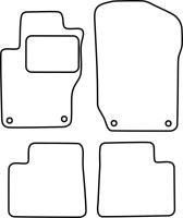 Textilní autokoberce Mercedes M-Class 2005-2011 (W164) (1)
