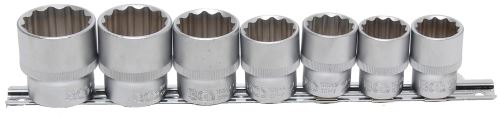 Hlavice nástrčné 1/2", 12ti hranné 20-32 mm, 7 dílů - BGS 9109