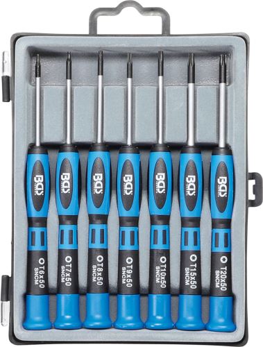 Precision Screwdriver Set, T-Star (for Torx), 7 pcs. - BGS 7967