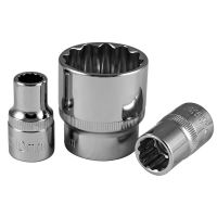 JBM Hlavice nástrčné 1/2"  Xzn krátké 11 -  32 mm - pochromované (2)