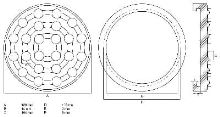 Gumový talíř, pro zvedací plošiny, O 123 mm - BGS 7043 (1)