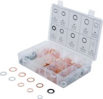 Souprava těsnicích kroužků, měď, hliník, nylon, 250dílná - BGS 85225 Souprava těsnicích kroužků, měď, hliník, nylon, 250dílná - BGS 85225