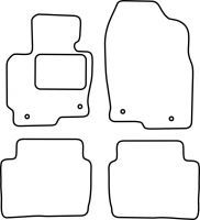 Textilní autokoberce Mazda CX-5 2012-2017 (1)