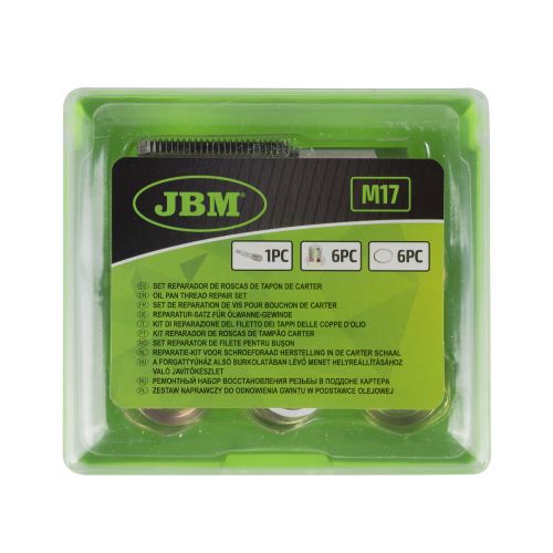 Sada pro opravu závitů olejových van | M17 x 1,5 mm , 6ks zátek - JBM 53237