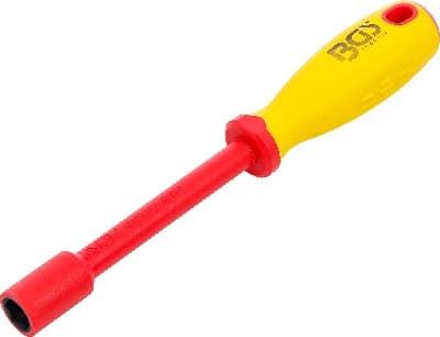 BGS VDE Šroubováky na nástrčné klíče VDE, šestihranné, 4 - 14  mm, Délka čepele 125 mm
