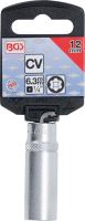 BGS Hlavice nástrčné 1/4", 4 -14 mm, prodloužené, SuperLock (1)