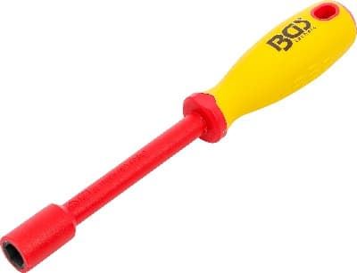 BGS VDE Šroubováky na nástrčné klíče VDE, šestihranné, 4 - 14  mm, Délka čepele 125 mm