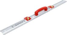 Pravítko pro řezání a označování,  s rukojetí a vodováhou,  750 mm - BGS 50866 (3)