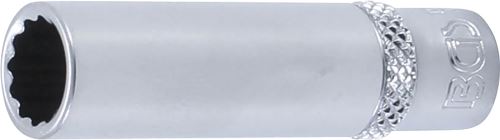 BGS Hlavice nástrčné 1/4", 4 - 13  mm, dvanáctihranné, prodloužené
