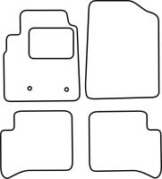Textilní autokoberce Toyota Yaris 2003-2005 (5 dveří) (1)