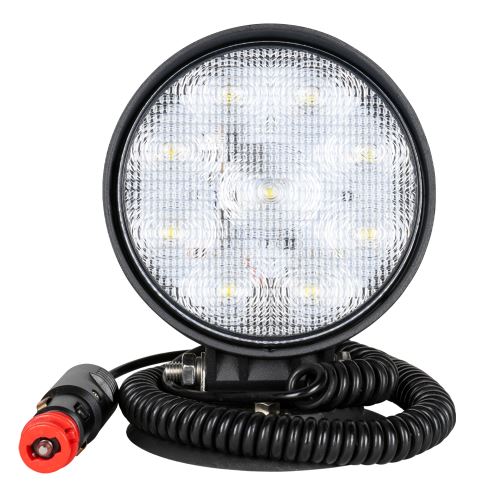Pracovní světlo LED, kulaté, rozptýlené světlo, magnetizovaná základna - JBM 52567