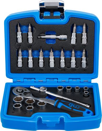 Gola sada 1/4" 24 ks nástrčné hlavice BGS 74713
