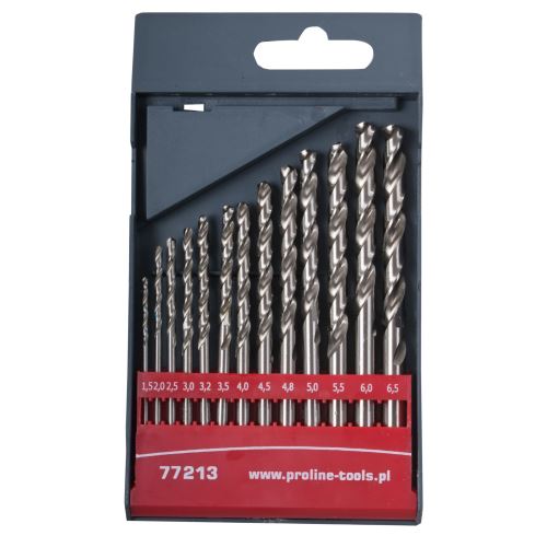 Vrtáky do kovu 13ks, HSS TWIST DRILL - DIN338 ( 1.5-6.5 )
